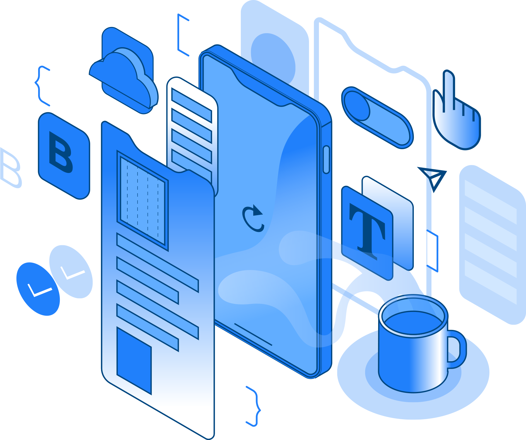 Illustration platform Buildfire Process